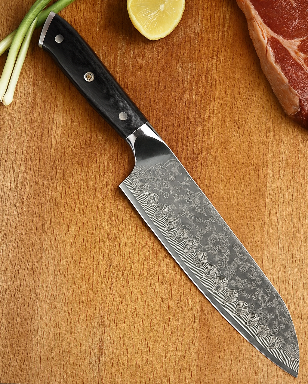 BLadewise Santoku knife lifestyle shot