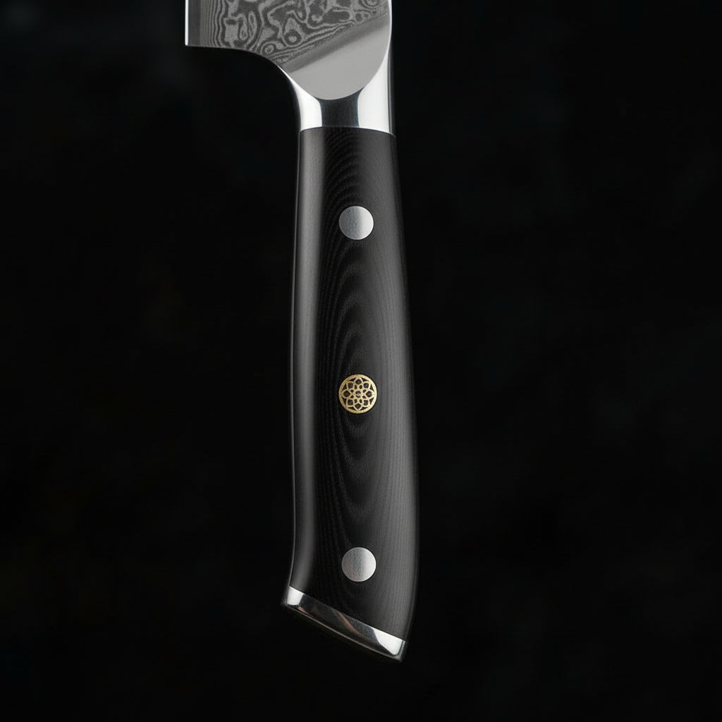 Bladewise Japanese 67 Layer Damascus Steel 7in Santoku Knife